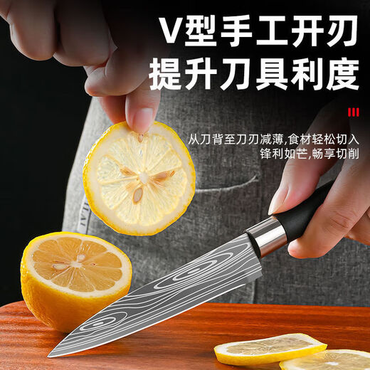 Couteau de cuisine sans affûtage ménage en acier inoxydable ultra-tranchant ensemble de couteaux de cuisine ensemble de couteaux tranches de viande forgées couteau à découper les os modèle couteau à trancher en acier