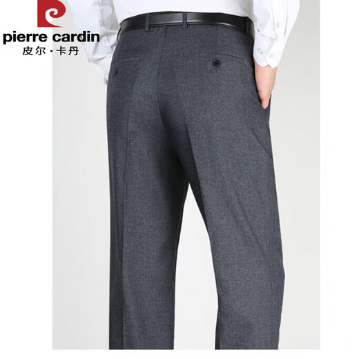 Pierre cardin summer thin formal suit trousers for men middle-aged anti-wrinkle-free business casual suit men's pants 9901 navy blue summer thin style 29 2 feet 2 waist circumference