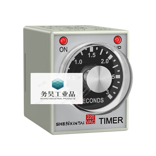 Time relay 24v220v1S3S6S10S1M power-on delay timer time controller AH3-3 AH3-3 (send base) AC220V 6S (seconds)