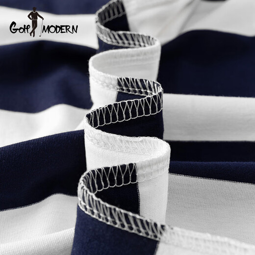 GOLF MODERNGOLFMODERN Golf Striped Men's Polo Shirt Summer Thin Short Sleeve T-shirt Men's Half Sleeve Business Middle-aged Green_ZSLF-3882 4XL