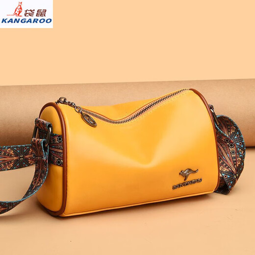 Kangourou [sac féminin léger luxe] kangourou en cuir sac pour femmes sac rond sac cous