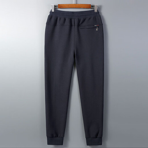 JASONWOOD Casual Pants Men's Autumn and Winter 2025 New Velvet Thickened Sports Pants Loose Leg-length Pants Men's Black Official Genuine 5XL 210-235Jin Jin is equal to 0.5 kg Celebrity Private Wear