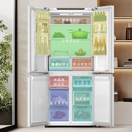 Tongshuai refrigerator 475 liters LTD-508WL1U1 four-door ultra-thin built-in dual-frequency EPP ultra-clean system for home use four-seven-5# embedded# kuhsk9879 830mm*1900mm*594mm