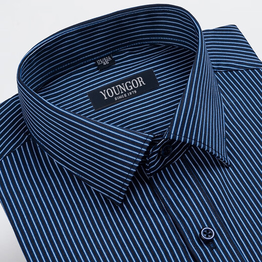 
CEO Yageol Long Sleeve Shirt Men's New Pure Cotton No-Iron Middle-aged Casual High-end Professional Shirt Shirt Shirt 6624 38 (Suggested 100-115Jin [Jin equals 0.5 kg])