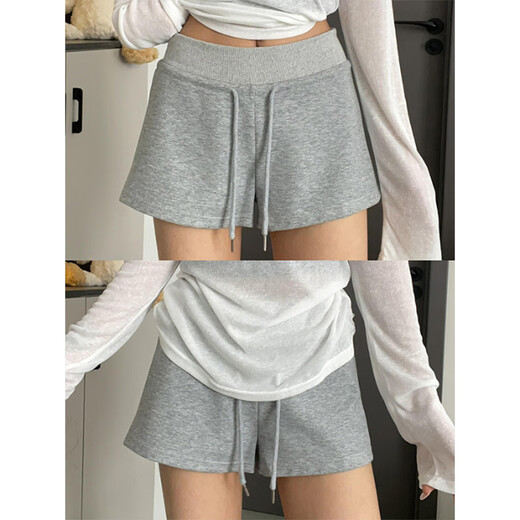 Cantu Black American Fashion Sports Shorts Women's Summer New Style Small Versatile Loose Slim Casual Super Short Hot Pants Black M Recommended 90-110 Jin Jin is equal to 0.5 kg