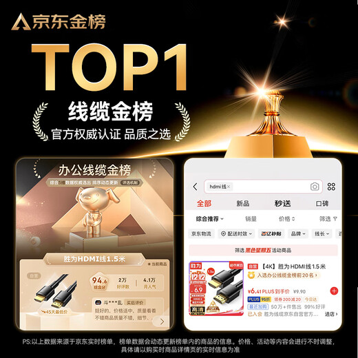 Shengwei HDMI cable version 2.0 computer TV 4K high-definition cable 3D video cable set-top box projector display cable 3 meters AHH3030G