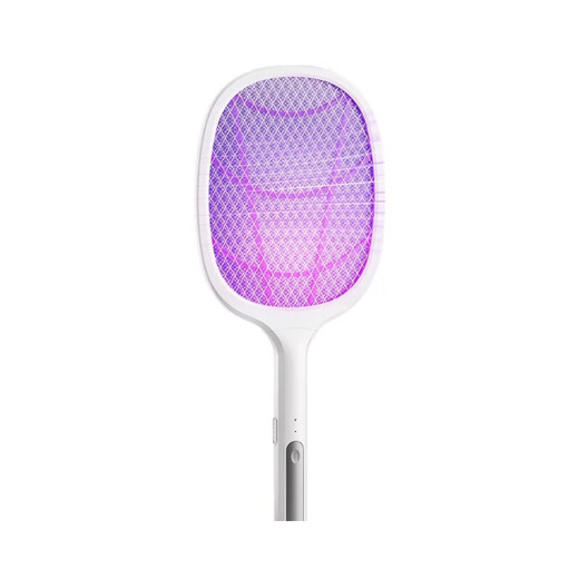 Xiaomi Guoba Electric Mosquito Swatter Rechargeable Household Powerful Lithium Battery Mosquito Killer Lamp Two-in-One Mosquito Repellent and Mosquito Killer Artifact Fly Swatter Luxurious Flagship Model Eight Lights Purple Light Mosquito Attraction + Larger Slap Surface