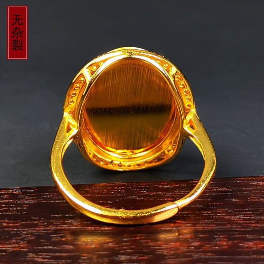 Amber School, one thing, one picture, one certificate, beeswax ring, natural amber, Russian material, chicken fat, yellow amber beeswax, 925 silver live ring, 3.48g, 18*21mm
