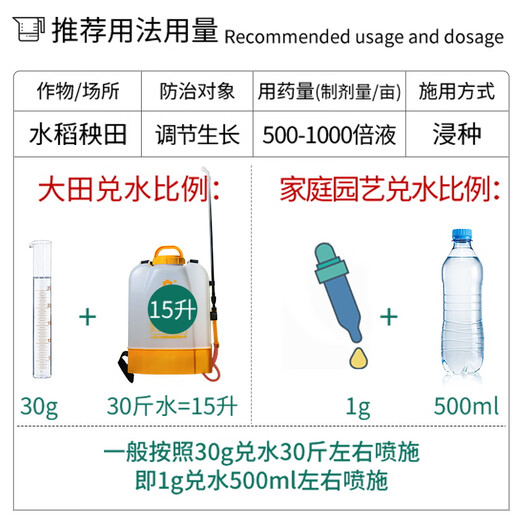Guoguang Aizhuang 5% uniconazole lawn hedge pepper harvesting old drug control prosperous nine-leaf green growth pesticide regulator 50g