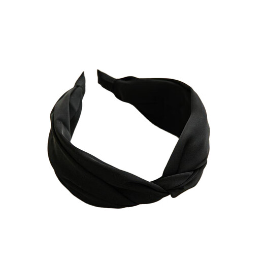 Face-showing small headband, French satin wide-brimmed headband, non-slip hair accessories, headband, flower hair accessories, black headband