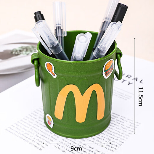 Cute creative pen holder retro high-looking personalized ornaments student desktop office stationery jewelry storage box white