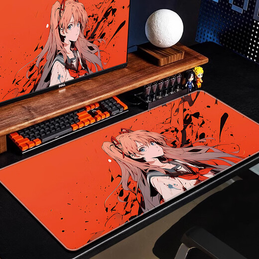 Asuka Eva Anime Mouse Pad Super Light Male 2d Custom E-Sports Game Office Compute Computer Keyboard Pad [Hot Sale] DT-1477 Asuka-12 900*400*3