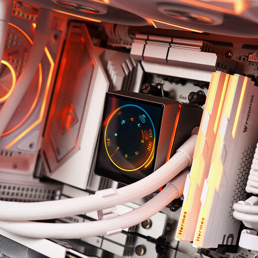 爱国者（aigo）极光Z13 PRO 白色正叶 ARGB 5v3针主板同步 电脑机箱风扇12CM/PWM温控调节/无限镜