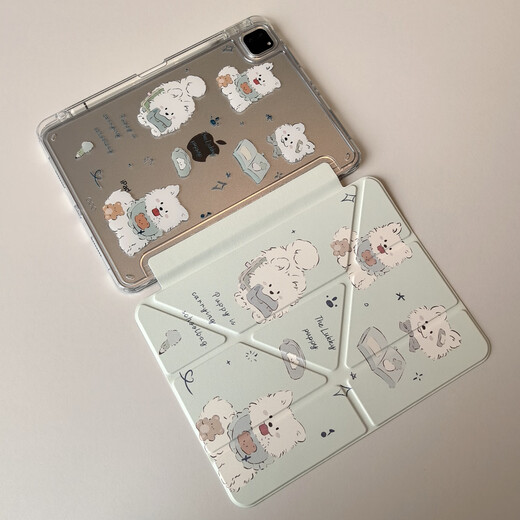 Defensor de la belleza y adecuado para ipad air7 funda protectora 11 pulgadas 2025 ipad11 (A16) funda protectora con ranura para bolígrafo 2024Pro hibernación magnética en forma de Y funda rígida para tableta ipad Satsuma cachorro Y Y plegable con ranura para bolígrafo air4/air5/air6/air7