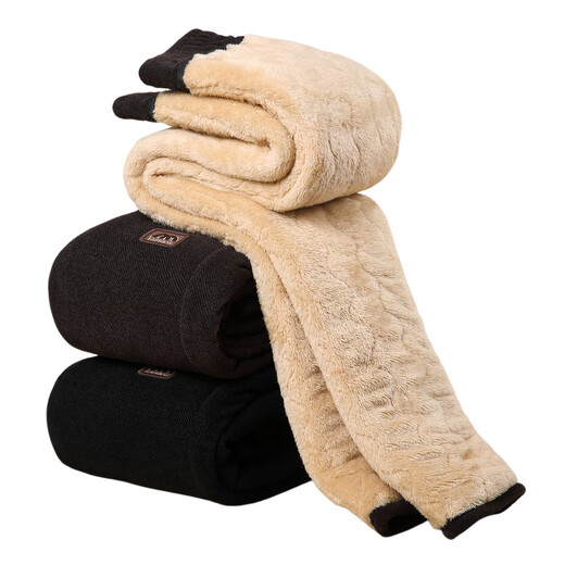 Fengxiao mother's pants, winter velvet thickened cotton pants, warm pants for seniors, old ladies, grandma's loose straight pants