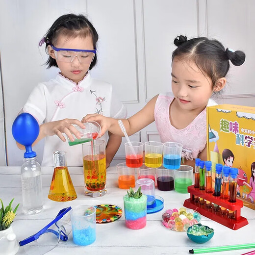 KEPIN Science Experiment Toy Set Primary School Steam Toy Boys and Girls Handmade Technology Children's Day Advanced Wooden Physics Experiment (16 Kits) Gift Box