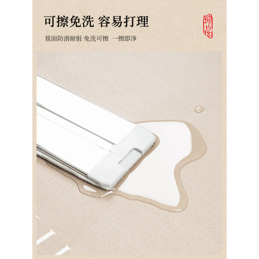 门垫入户脚垫室内新中式门地垫耐脏免洗pvc进门口防滑玄关地毯可 清闲雅居-ND-12358 90cm*120cm 黄金厚度 开门无阻