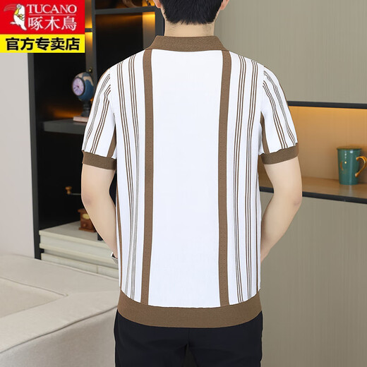 Pic de bois (Tucano) T-shirt à manches courtes à tête de glace à tête de glace à tête de glace pour hommes minces minces minces minces minces minces jeunes top décontractés T6621 noir M 90-105Jin [Jin est égal à 0,5 kg]