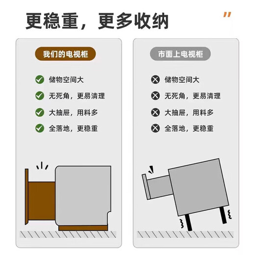 电视柜落地2024客厅家用小户型靠墙储物柜一体新款茶几电视柜组合 【热卖款2.0米】灰色+白大理石纹 送货上门【自行安装/工具/教程】