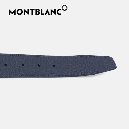 Montblanc (Montblanc) Männer Luxus schwarz/blau doppelseitiger Gürtelgürtel 118438