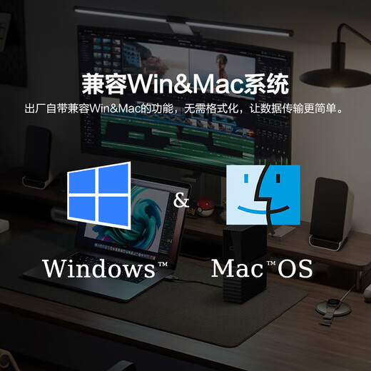 Western Digital (WD) mobile hard drive USB3.0 desktop storage My Book 3.5-inch large-capacity mechanical hard drive mobile desktop enterprise-level office external encryption My Book desktop hard drive-16TB + hard shell case