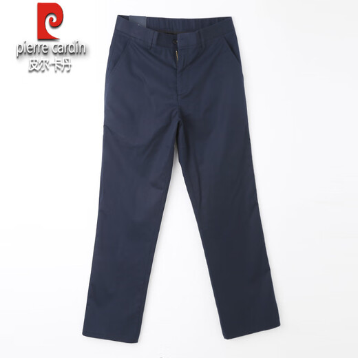 Pier Cardin Pantalon décontracté pour hommes pour un pantalon d'affaires de couleur solide en coton mince en ligne droite lâche