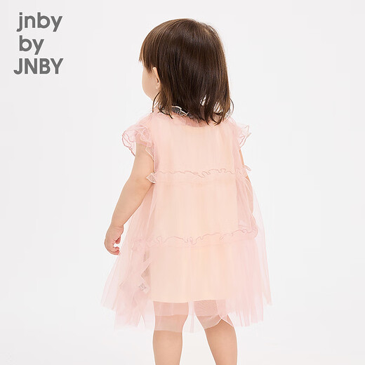 jnby by JNBY新款江南布衣婴童A型短袖连衣裙25夏女童婴儿YP4G30110 694/淡粉系 100 cm