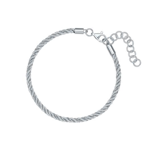 Century Yuan Platinum Bracelet Women's Twist Bracelet PT950 Twisted Pattern Bracelet for Girlfriend and Wife's Birthday Gift 10.97g Chain Length 15+3cm