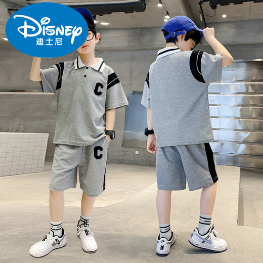 Disney Children's Clothing Boys Summer Summer 2025 Nouveau garçon d'été Handsome Children's Sports Fashion Suite de 3 à 6 ans Bande officielle Brand de magasin 826c Collier Collier Summer Picture Couleur 140