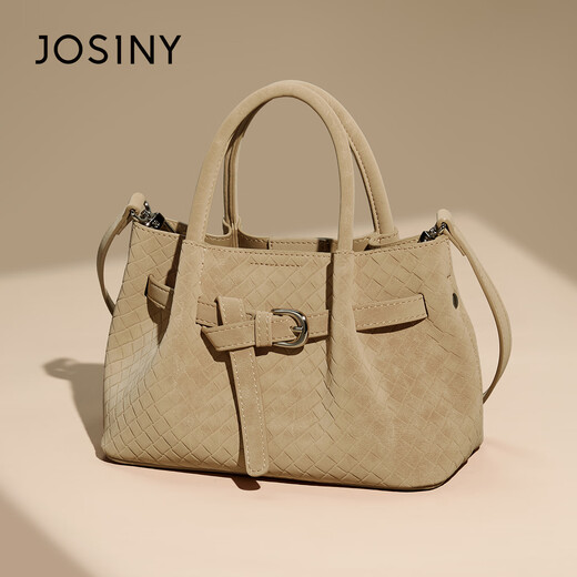 ZhuoSini Boston Bag Casual Braided Temperature Tote Bag European and American Style Crossbody Bag Qixi Fashionable and Versatile Light Purple