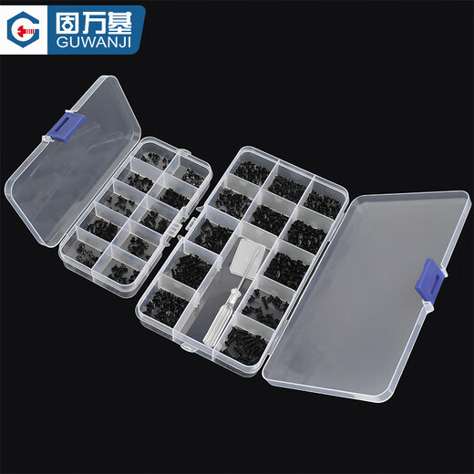 GUWANJI screw combination set Host computer solid state hard drive electronic digital small screws I type micro screw set 18 kinds 1 box