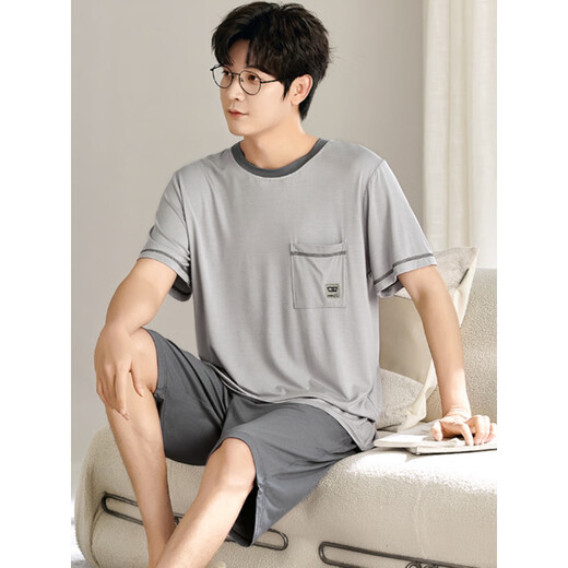 Yalu modal pijamas shorts de manga corta de manga corta ropa casera jóven