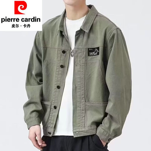 皮尔卡丹（pierre cardin）外套男款春秋季2025新款衬衫翻领秋装男士工装夹克初秋褂子上衣服 【升级版】K12806卡其 2XL 【建议140-160斤】