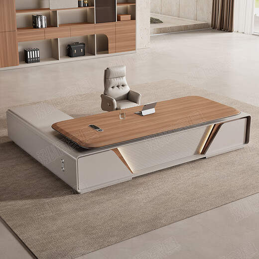 Hongheng boss desk office desk and chair combination simple and modern president desk leadership office furniture supervisor manager executive desk material sample