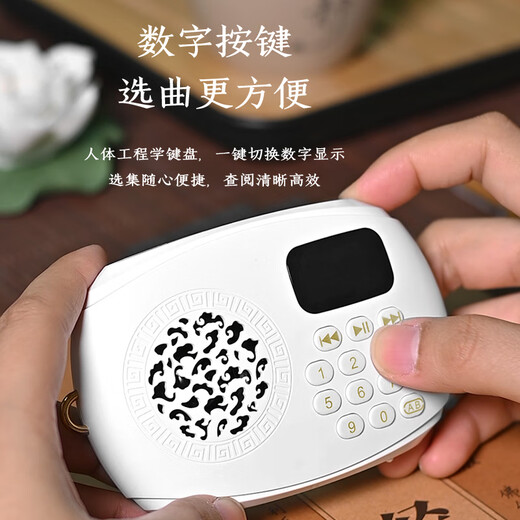 善愿912迷你小型播放机插卡充电播放器放歌机音乐机高清音质音箱 数字显示屏（1396首含16G卡）