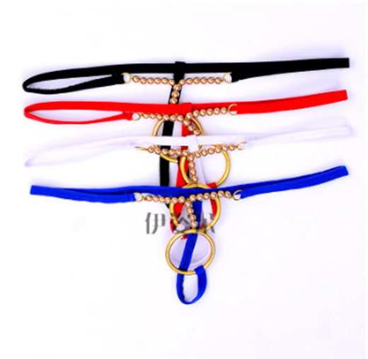 Men's sexy underwear for men's special temptation passion transparent free sexy open-end ring sexy thong white single size