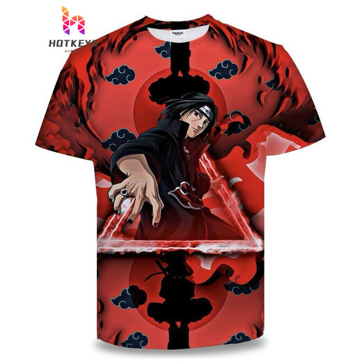 
Yamamori Nanshi 2025 short-sleeved Naruto anime series T-shirt 3D printed trendy casual tops Xiao Quan family photo TXU1504 S suitable for 80-90Jin [Jin equals 0.5 kg]
