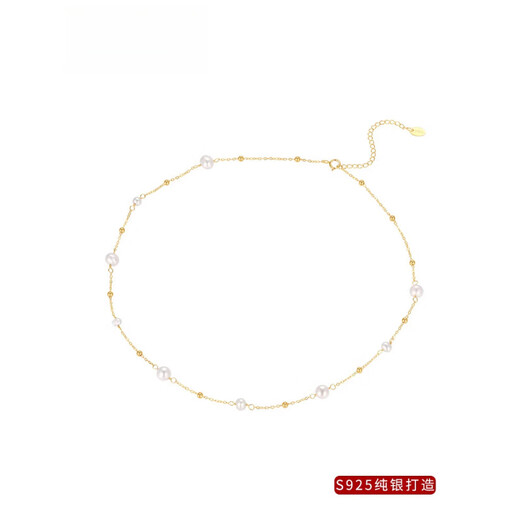 Shidao Fat Donglai quality young pearl necklace full of baby's breath 925 silver natural l natural freshwater pearl silver sky | natural pearl necklace
