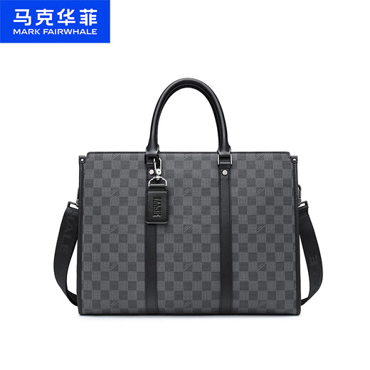 Mark Huafei men's business briefcase executive business trip computer bag 15-inch multi-functional commuter handbag official bag