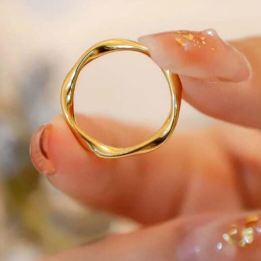 Dewey Van Mobius 9999 solid gold silver-covered gold bracelet solid 18K gold wedding gift bracelet for girlfriend and best friend Mobius bracelet 56 inner diameter (gold layer plus