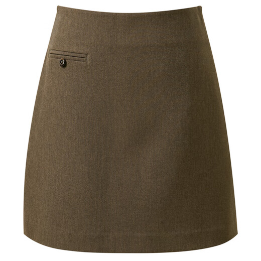
Sancai 2025 autumn new skirt simple waist short skirt A-line skirt temperament simple commuting M coffee color pre-sale [payment within 15 days] sent M 160/68A