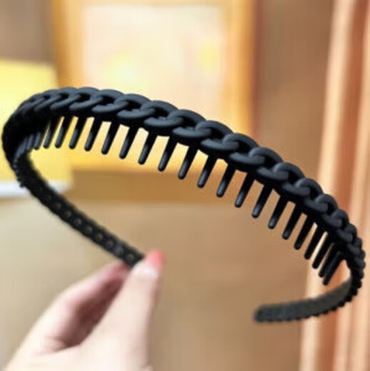 【热卖】甜美百搭发箍女洗脸专用防滑发捆新款刘海碎发发夹发饰 简约塑料发箍2个颜色随机TS98