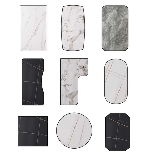Yi Silin thickened slate countertop marble table top plate dining table panel coffee table table top kitchen sideboard table table leg 100*100cm square thick 11mm multi-color optional