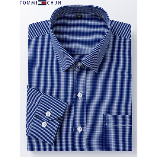 Tommy Jeans Tommy Long Sleeve Shirt Herren Frühlings- und Herbst-New Fashion Career Professional Working Junior und junges Shirt 6626 7xl 44 Gewicht über 190-200 Jin [Jin entspricht 0,5 kg]