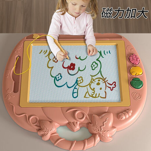 画之宝儿童磁性画板写字板宝宝画画板彩色涂鸦板家用小孩绘画玩具2一3岁 [30cm]大号糖果绿画板 [2笔3章+1画册+工具+15模板]