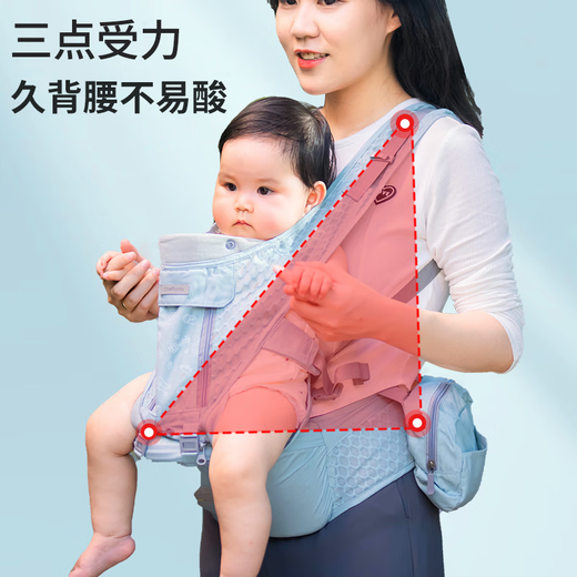 Baby Phoenix妈咪包婴儿外出双肩包大容量保温背奶包多功能时尚手提背包 升级透气腰凳【出门神器】薄荷绿