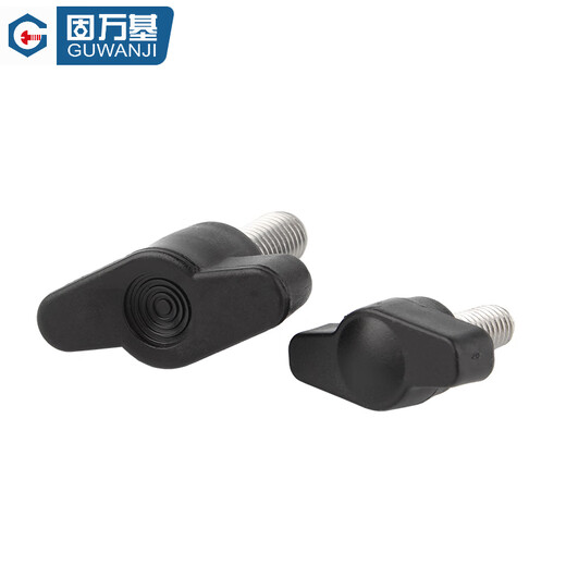 Guwanji 304 stainless steel Z-shaped handle screw hand screw plastic head mechanical handle T-shaped bolt M4-M8 27#-M5*15 10 pieces