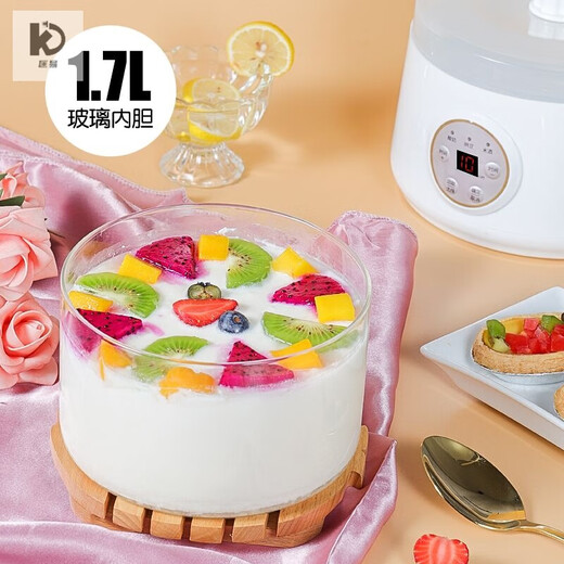 匡易1.7升大容量智能酸奶机自制机纳豆机全自动玻璃内胆发酵机 1.7升玻璃内胆智能款酸奶机