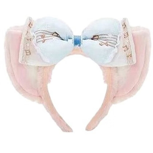 ENRMIIV Lina Belle bow headband, cute face-showing small headband hair accessory, suitable for amusement park photo and check-in headwear Belle's dream celebration headband