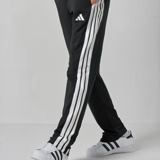 Adidas Men's Casual Pants 2025 Autumn New Sports Pants Running Training Pants Breathable and Comfortable Knitted Trousers JE6430/Three Stripes Small Feet/Photo Refund 5 L 180/86